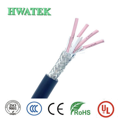 UL2103 1P×26AWG + 2C x 28AWG シールド 缶詰銅 ストランディング XLPE 隔熱 PVC ジャケット 300V 105°C 帯状 USB 2.0ケーブル