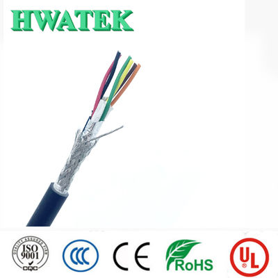UL21408 2C×18AWG ドレインワイヤー付き 錫メッキ銅撚り線 XLPE絶縁 XLPEジャケット 300V 105℃ 耐油ケーブル