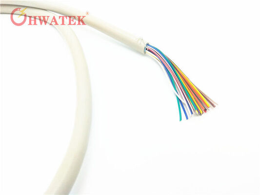 UL2468 錫メッキ銅撚り線 工業用フレキシブルケーブル SR-PVC絶縁 PVC被覆 15C×24AWG+ADB