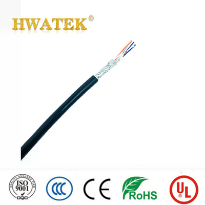 UL2725 TYPE PVCジャケット 銅製 缶詰付き 1コアックス × 26AWG + 2C×24AWG + 1C×26AWG 80°C 30Vケーブル