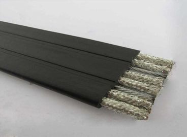 ポリ塩化ビニール ジャケットの錫メッキされた銅は保護されていないフラット ケーブル300V 105℃ UL2651 10Fの× 22AWGを座礁させた