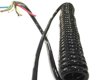 電気ばねのコイル状の電線の巻き毛の屈曲ケーブルのMulitの多彩な保護された中心