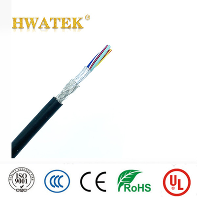 UL2464 PVC 編組シールド電源ケーブル 24-28AWG 300V 工業用ワイヤー