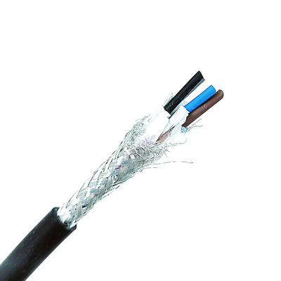 錫メッキ銅より線シールド AEB ケーブル UL2919 1P × 24AWG (7 / 0.20 T) 30V PVC ジャケット絶縁体